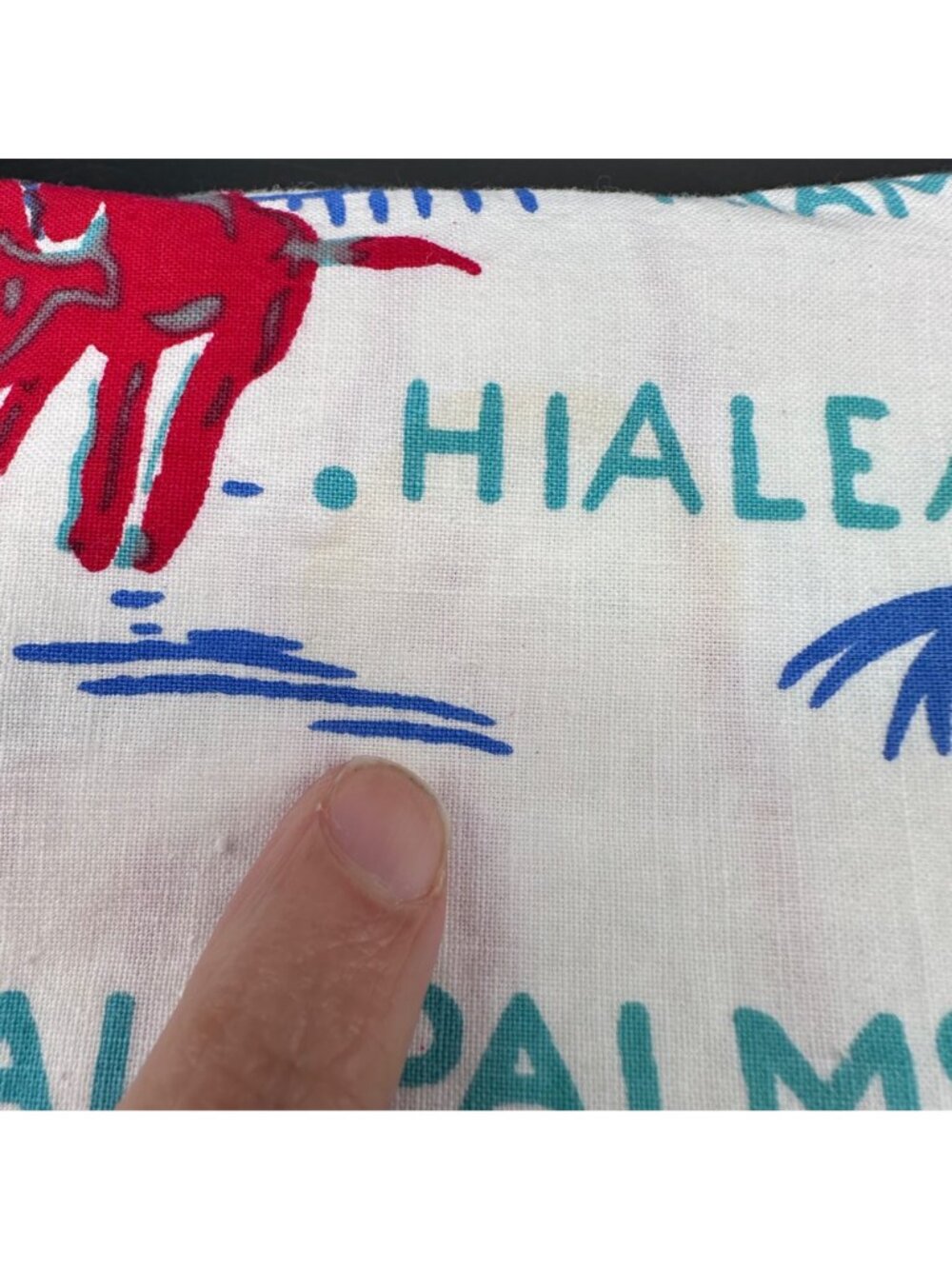 Vintage Florida Map Tablecloth Mid Century Kitschy Landmarks Red White Blue - Picture 5 of 8